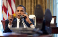 640px-Barack Obama on phone with Benjamin Netanyahu 2009-06-08.jpg